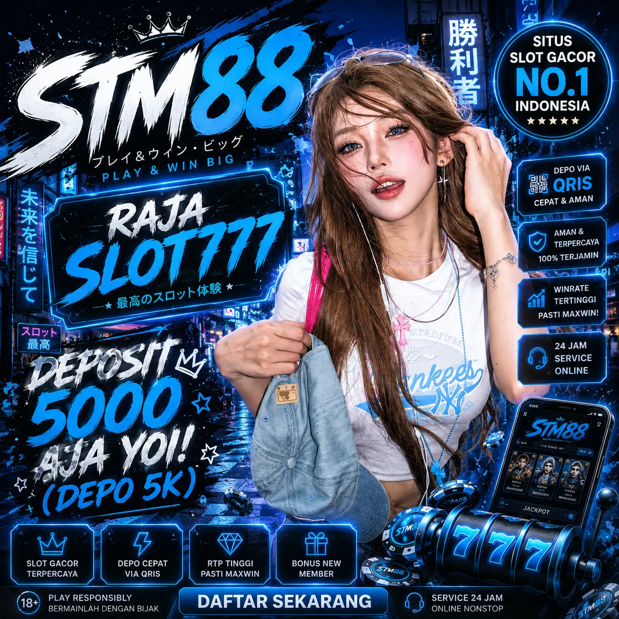 STM88 👑 Situs Raja Slot777 Depo 5K Link Paling Gacor Hari Ini Minimal Deposit 5000 